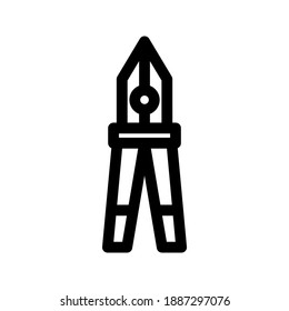 Pliers icon or logo isolated sign symbol vector illustration - high quality black style vector icons
