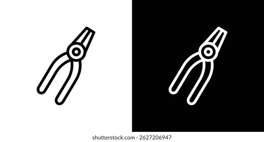 Pliers icon. Logotype vector set