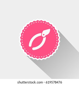 pliers icon with long shadow