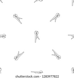 Pliers icon. Outline illustration of pliers vector icon for web design isolated on white background