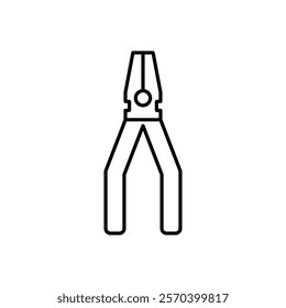 Pliers icon Outline thin set