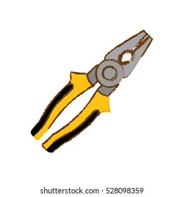 pliers icon over white background. repair tools design. vector illustration