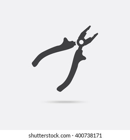 Pliers Icon with shadow.