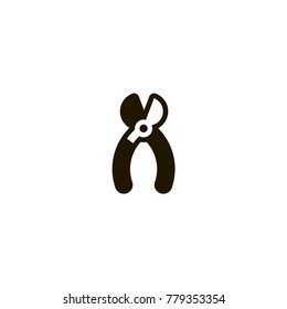 pliers icon. sign design