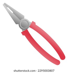 pliers icon, simple flat gradient icon