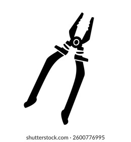pliers icon, simple flat style, illustration, logo sign symbol pictogram template, for ui or ux isolated on white for mobile app, editable