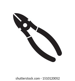 Pliers icon in trendy flat style design. Vector graphic illustration. Suitable for website design, logo, app, template, and ui. EPS 10.
