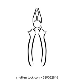 pliers icon vector