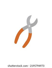 Pliers icon vector building tool illustration on white background