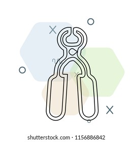 Pliers icon vector can be used as png, Pliers