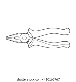 Pliers icon. Vector concept illustration for design.