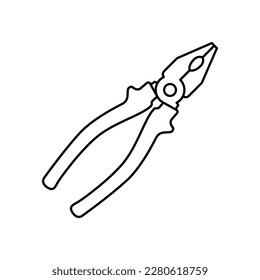 pliers icon vector design template in white background