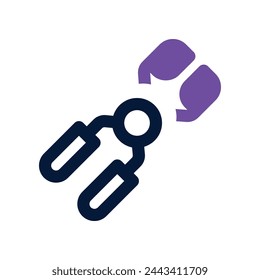 Zangen-Symbol. Vektor-Doppelton-Symbol für Ihre Website, Handy, Präsentation und Logo-Design.