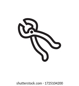 pliers icon vector eps trendy design template logo signage illustration clip art