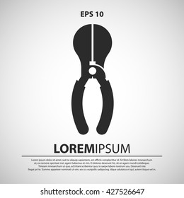 pliers icon. pliers vector illustration