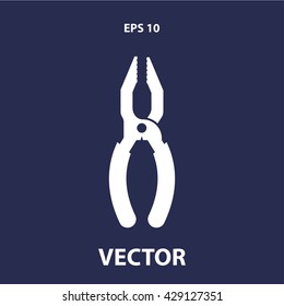 pliers icon. pliers vector illustration

