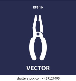 pliers icon. pliers vector illustration
