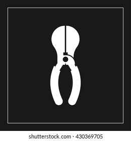 pliers icon. pliers vector illustration