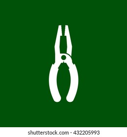 pliers icon. pliers vector illustration