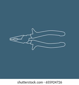 Pliers icon, vector illustration design. Tools collection.