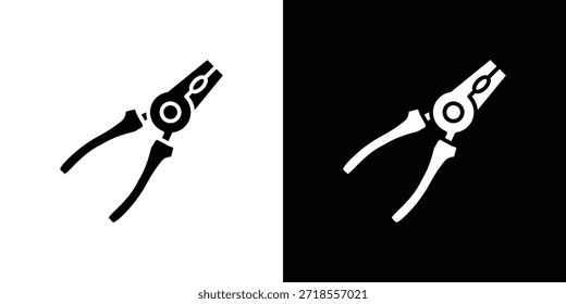 Icono de alicates Ilustración vectorial - iconos de vector de estilo negro de alta calidad