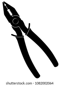 Pliers icon vector illustration on the white background.
