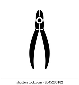 Pliers icon Vector Illustration on white background. eps 10