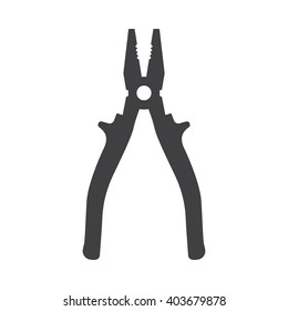 Pliers icon Vector Illustration on the white background.