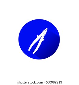 Pliers icon Vector Illustration on the white background.
