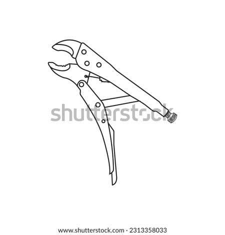 pliers icon vector illustration symbol design