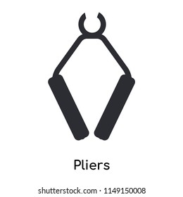 Pliers icon vector isolated on white background for your web and mobile app design, Pliers logo concept
