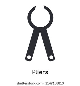 Pliers icon vector isolated on white background for your web and mobile app design, Pliers logo concept