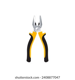 Pliers icon vector on white background.
