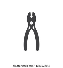 pliers icon- vector sing symbol