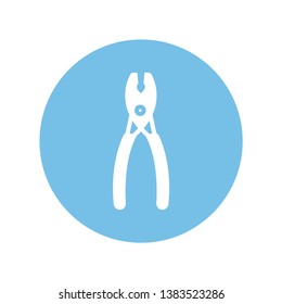 pliers icon- vector sing symbol