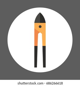 Pliers Icon Working Hand Tool Equipment Concept Vector Illustration