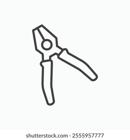 Pliers isolated icon. vector illustration.