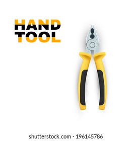 Pliers isolated on white background. Vector