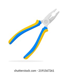Pliers isolated on white background
