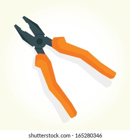 Pliers isolated vector