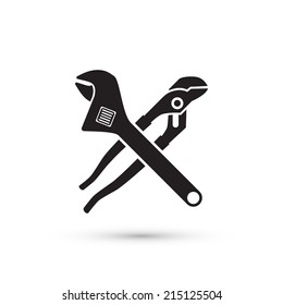 pliers isolated. Vector illustration