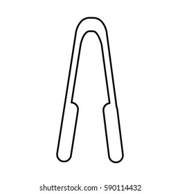 pliers kitchen cutlery isolated icon