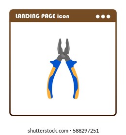 pliers, landing page icon