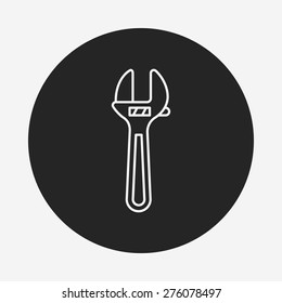 Pliers line icon
