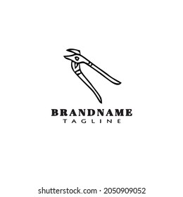 pliers logo cartoon icon design template modern vector illustration
