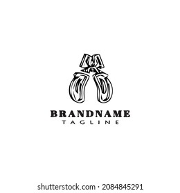 plantilla de diseño de iconos del logotipo del alicates ilustración vectorial moderna