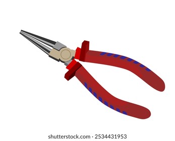 Pliers on a white background.
