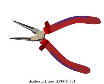 Pliers on a white background.
