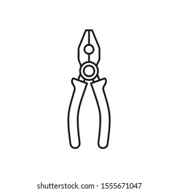 Pliers outline icon for web, mobile apps, games and etc. Vector pliers illustration.