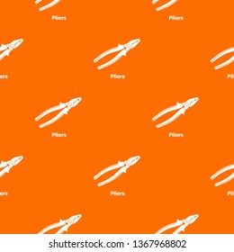 Pliers pattern vector orange for any web design best